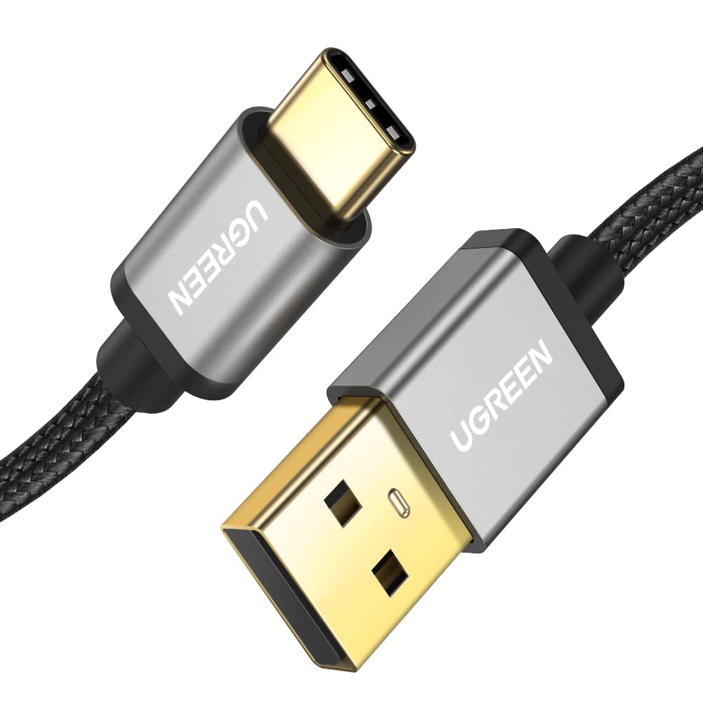UGREEN Type C ケーブル USB 急速充電 Quick Charge 3.0 ケーブル 高耐久ナイロン編み 10000回以上の曲..