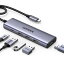 UGREEN 5-IN-1 USB Cハブ 100W PD急速充電 Type-C 3*USB‐A3.0ポート4K HDMI2.0出力 5Gbps高速データ転..