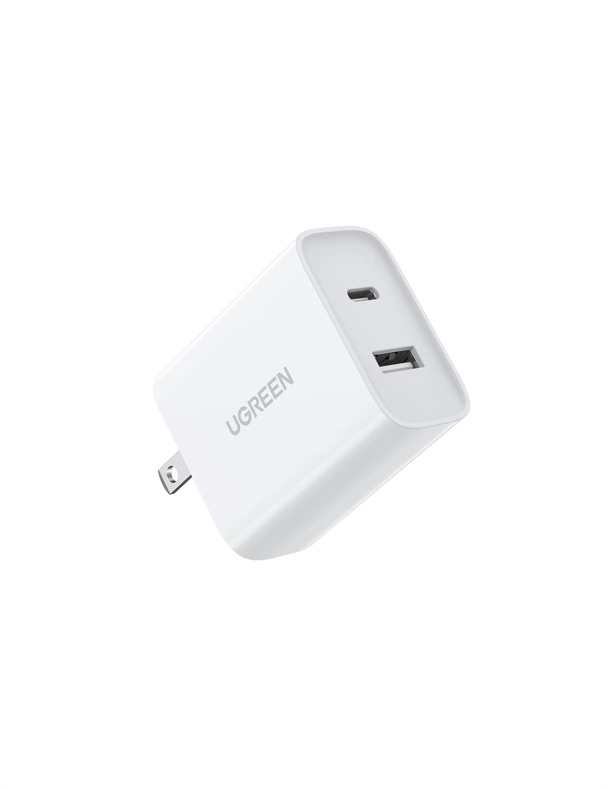 UGREEN PD 充電器 30W 急速充電器 2ポート USB-C + USB-A 折畳式 超小型 タイプc 充電器 PD3.0/QC3.0/PPS/FCP/AFC規格対応/PSE技術基準適合 iPhone 14 Pro Max/Android/MacBook Air/iPad Pro/S…