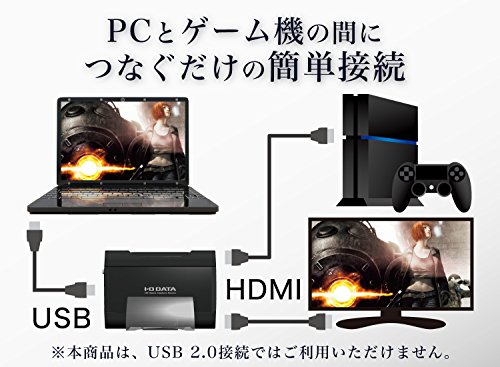 I-O DATA ����ץ��㡼�ܡ��� �����७��ץ��㡼 HDMI PC�� USB 3.0 ������¶� Ͽ�� �Խ����ե��� GV-USB3/HD