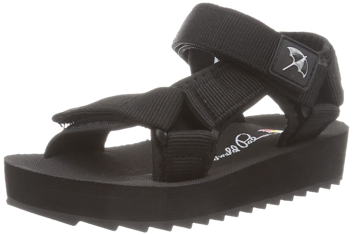 楽天FIDELA[アーノルドパーマー] サンダル AL5301 キッズ オールブラック （019） 20.0 cm