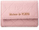 メゾン ド フルール 旅行用カードスリーブ モノグラムカードケース ピンク