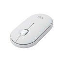 ロジクール ワイヤレスマウス PEBBLE MOUSE2 M350sOW 薄型 静音 Bluetooth Logi Bolt 無線 左右対称 Easy-Switch 4000dpi 電池寿命24ケ月 windows mac Chrome Android iPad M350 オフホワイト 国内正規品