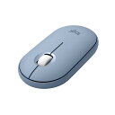 ロジクール ワイヤレスマウス PEBBLE MOUSE2 M350sBL 薄型 静音 Bluetooth Logi Bolt マウス 無線 左右対称 Easy-Switch 4000dpi 電池寿命24ケ月 windows mac Chrome Android iPad M350 ブルー 国内正規品