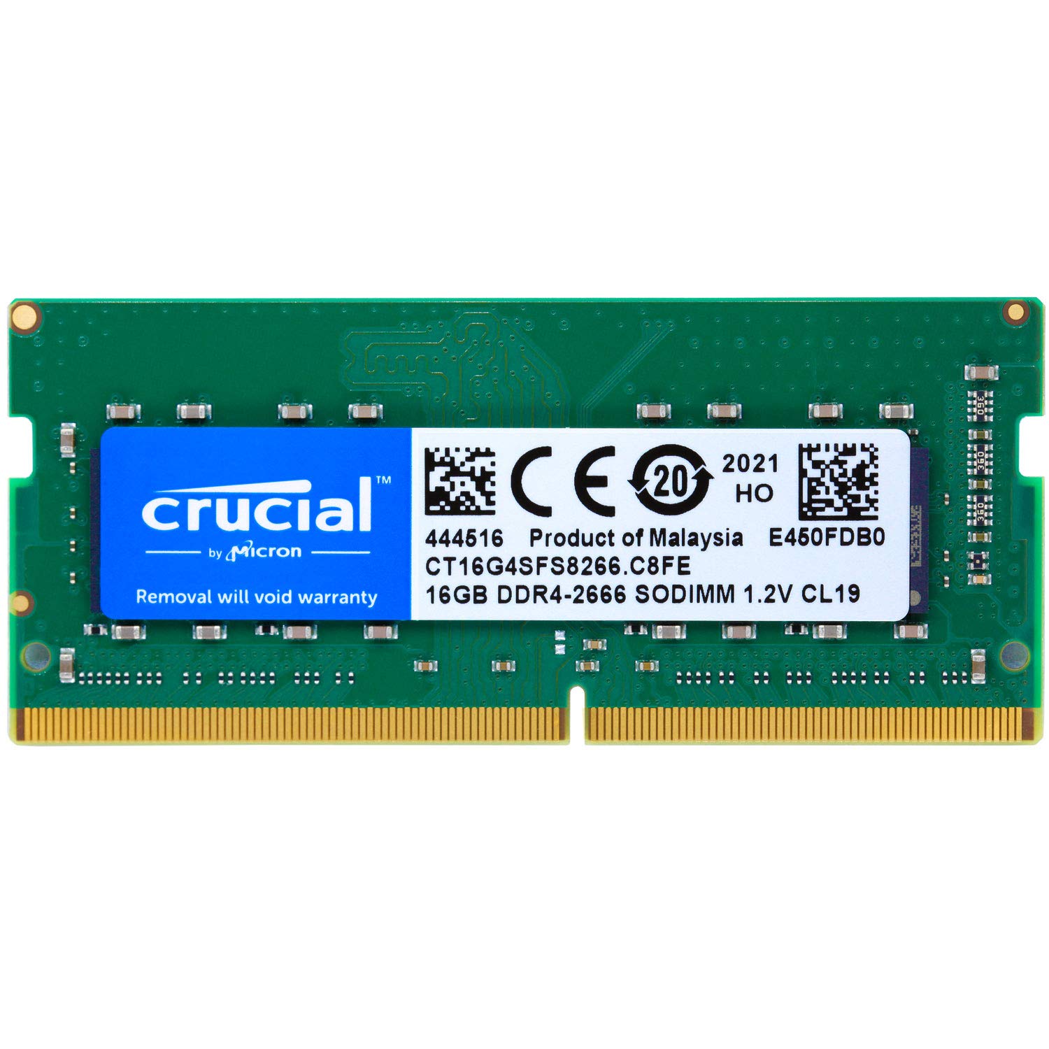 Crucial �Ρ���PC�� ���� PC4-21300(DDR4-2666) 16GB SODIMM CT16G4SFS8266 [�¹�͢...