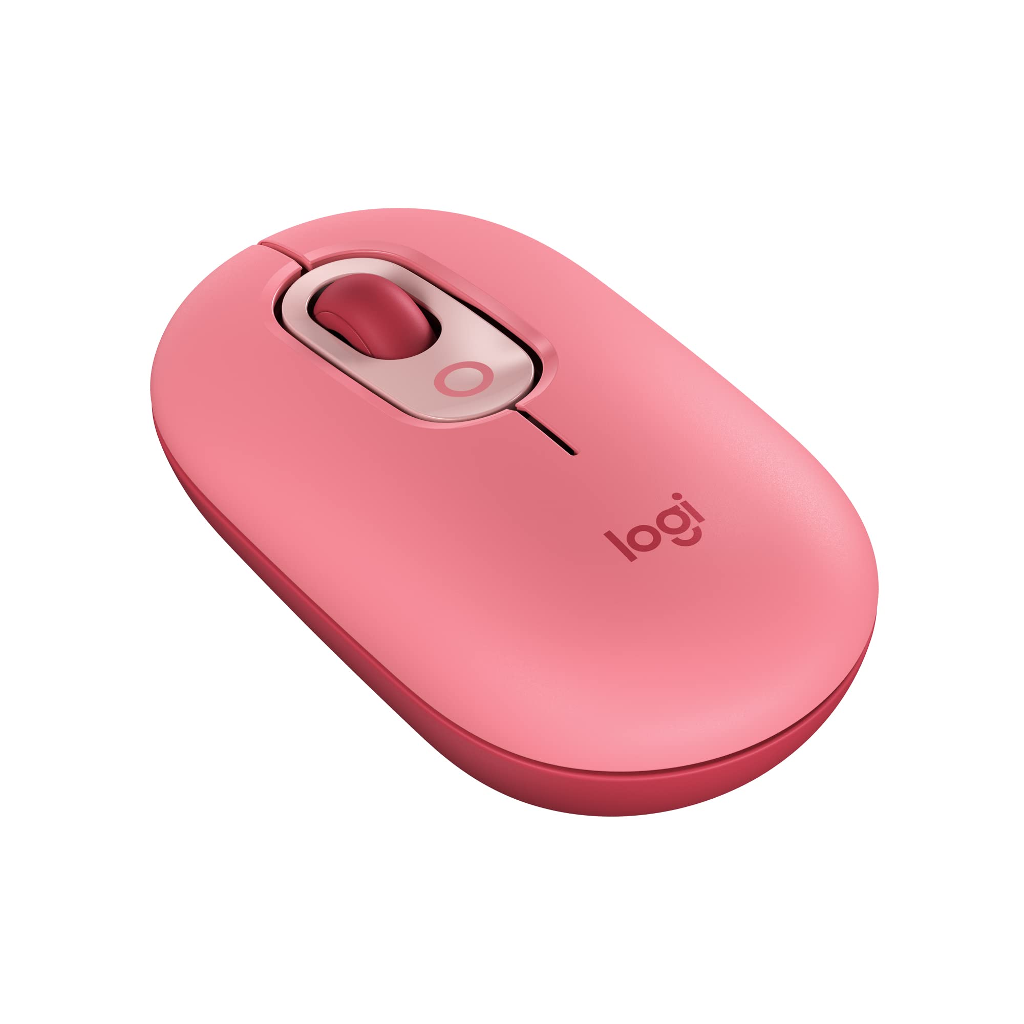 ロジクール POP MOUSE M370RO 静音 ワイヤレスマウス 無線 Bluetooth Logi Bolt Unifying非対応 左右対称 windows mac iPad Chrome OS Surface マウス スクロールホイール 無線マウス 静音マウス ローズ M370 国内正規品