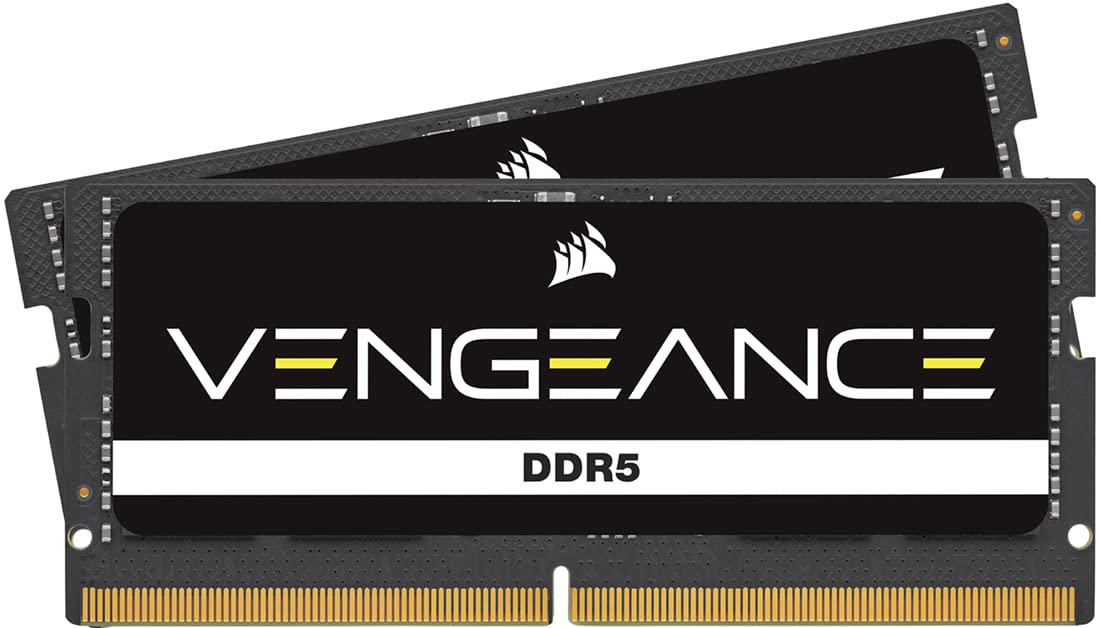 CORSAIR DDR5-4800MHz ノートPC用 メモリ VENGEANCE DDR5 64GB 32GB×2枚 SO-DIMM CMSX64GX5M2A4800C40 (PC5-38400) ブラック