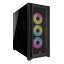 CORSAIR iCUE 5000D RGB Airflow Tempered Glass Mid-Tower Black ߥɥ륿PC CC-9011242-WW CS8621