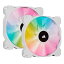 CORSAIR iCUE SP140 RGB ELITE Performance 140mm PWM Dual Fan Kit with Lighting Node CORE ۥ北 PCե 14cm CO-9050139-WW