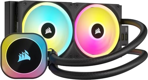 CORSAIR iCUE LINK H100i RGB 240mmラジエーター搭載 iCUE LINK対応 簡易水冷 CPUクーラー ブラック CW-9061001-WW