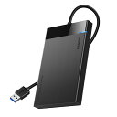 UGREEN 2.5インチ HDD ケース HDD/SSD ケース USB 3.0接続規格 USB A SATA 3.0 2.5型 外付けケース UASP対応 5Gbps高速転送速度 6TB容量 9.5mm/7mm HDD/SSD対応 ハードディスクケース 工具不要 Mac OS/Windows/Linux等に対応 ケーブル一体型(2)