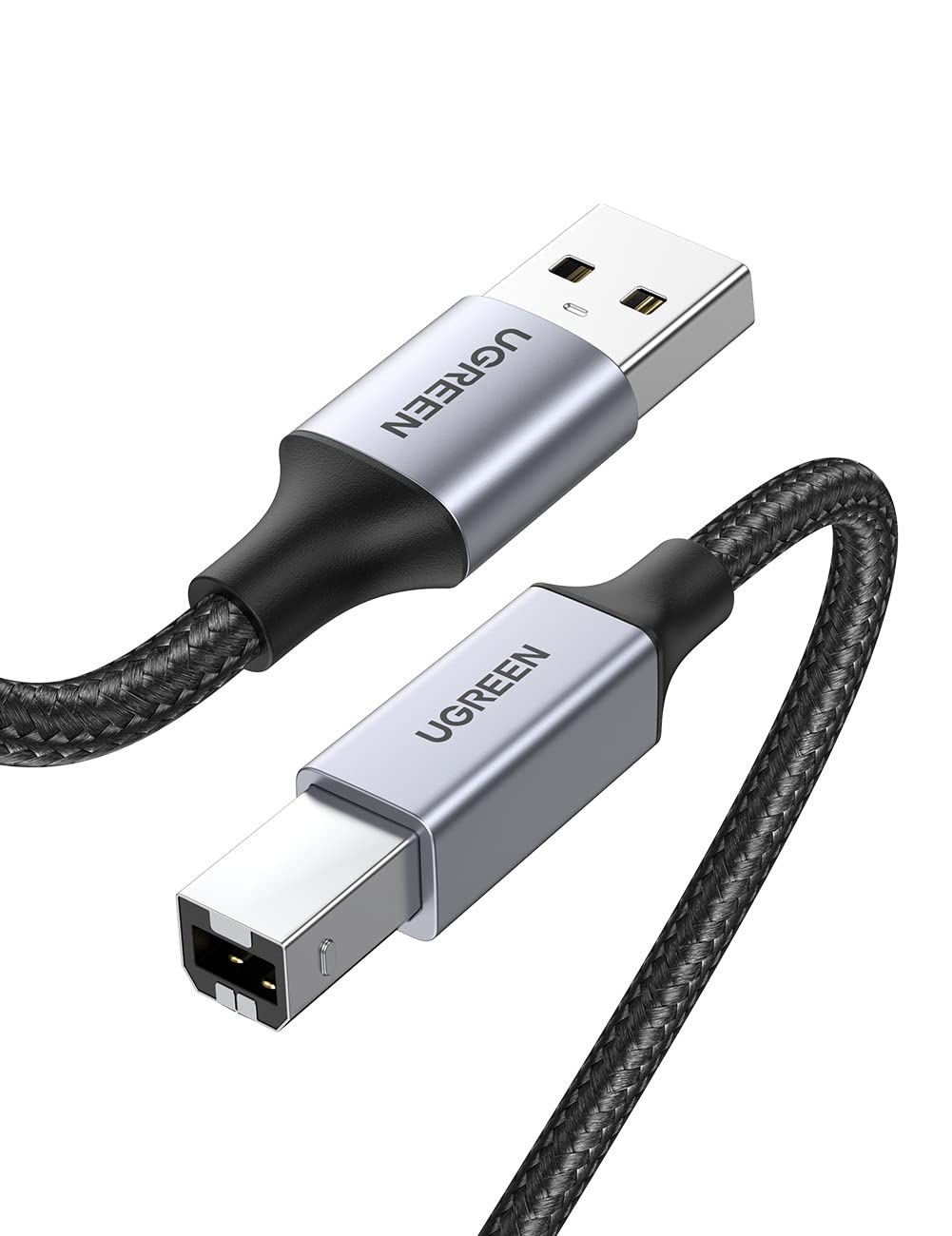 UGREEN プリンターケーブル 1m USB2.0 Type B ケーブル 高耐久性 ナイロン編み Canon/Epson/Brother/HP..