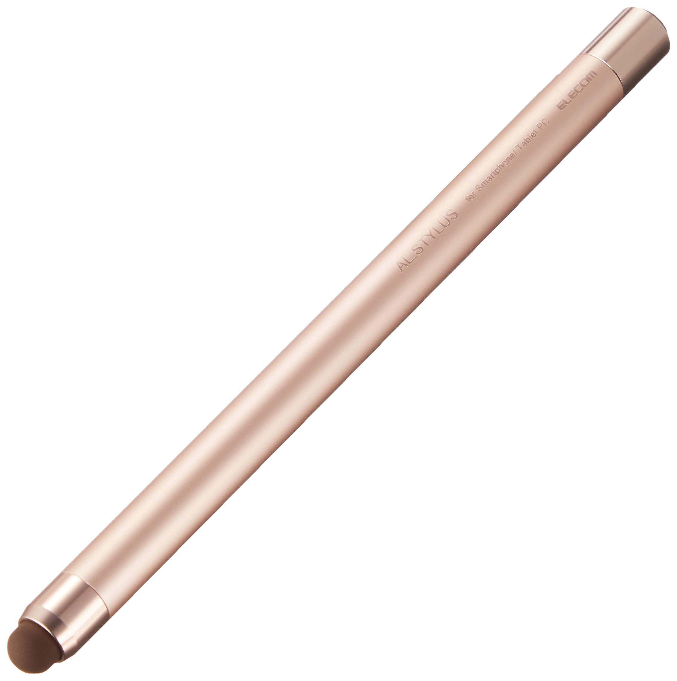 エレコム タッチペン ロングタイプ アルミ素材 iPhone スマートフォン Nintendo Switch 対応 ペン先直径6mm ゴールド P-TPLA01GD