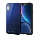 エレコム iPhone XR ケース 衝撃吸収 TOUGH SLIM リングストラップ付き 落下時の衝撃から本体を守る ブルー PM-A18CTS2BU