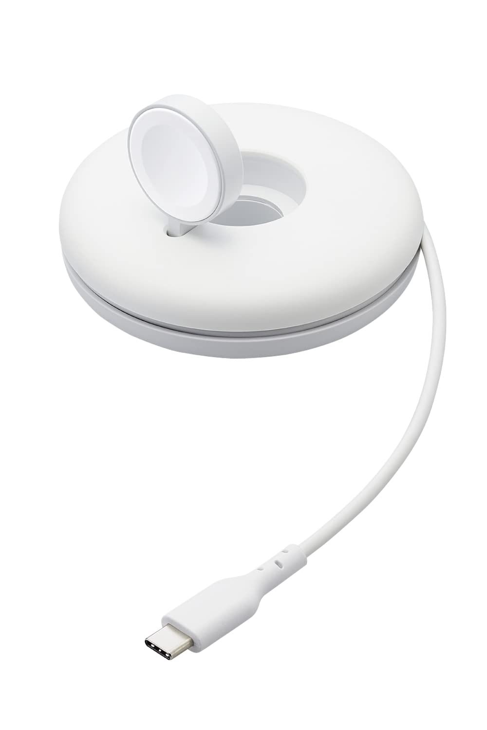 エレコム Apple Watch アップルウォッチ 充電スタンド 高速充電対応 Type-C 巻き取り可 Made for Apple Watch 正規認証品 Series Ultra 8 7 6 SE 5 4 3 2 1 / AirPods Pro (第2世代) ホワイト MPA-AWSTCQWH