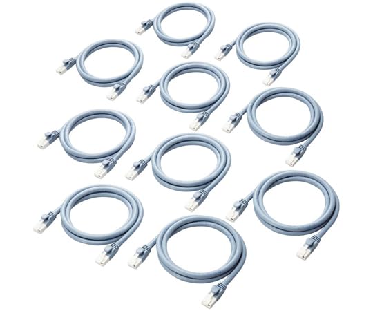 쥳 LAN֥ CAT6Aб EU RoHS ޤɻ ʰץѥå 1m ֥롼 10ĥå LD-GPAT/BU1/RS1