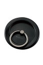 エレコム スマホリング マグネット 磁石 落下防止 薄型 最薄部2.4mm [Magsafe対応のiPhone15/14/13/12対応] ブラック PWSTRMKMFBK