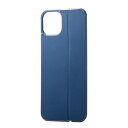エレコム iPhone 13 背面パネル スタンド機能付き MAGKEEP ブルー PM-A21BMAG01BU
