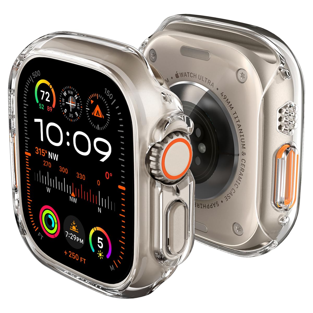 Spigen Apple Watch Ultra2 P[X/Apple Watch Ultra P[X 49mm Ή  Ռ z ȈՒE ^ Vv X y یJo[ VEtBbg ACS05917 (NX^ENA)