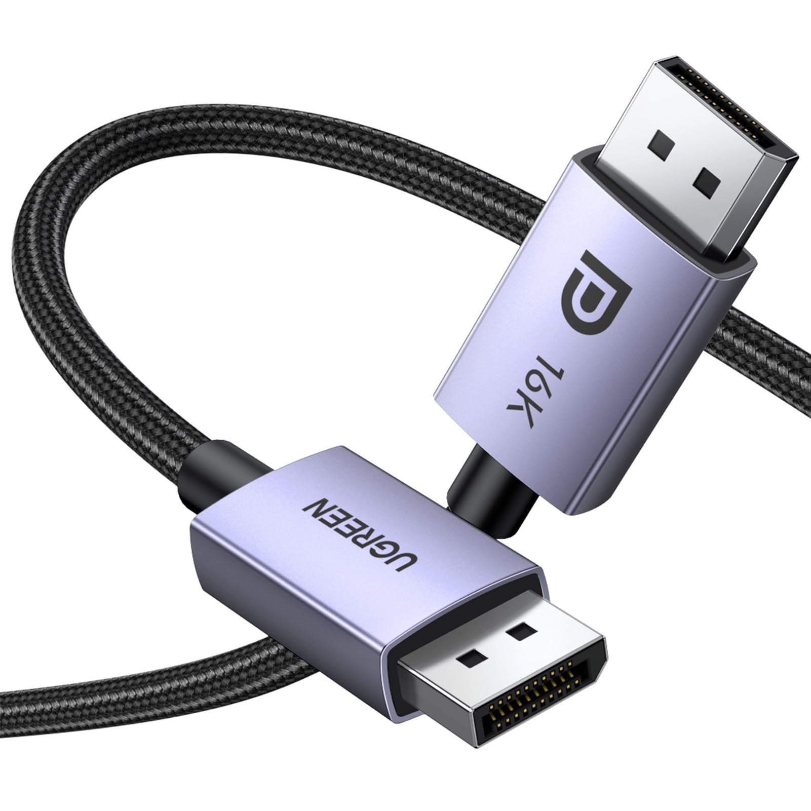 UGREEN 16K DisplayPort ֥ DP2.1 VESAǧںѤ ǥץ쥤ݡȥ֥ 16K@60Hz 8K@2...