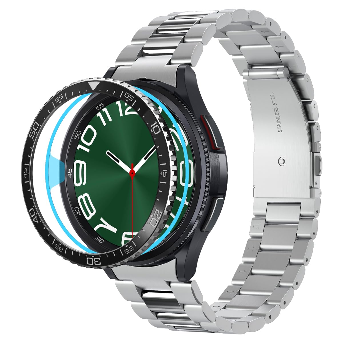 Spigen Galaxy Watch 6 Classic 47mm P[X MNV[EHb` x[O t[ _Co[YEHb`X^C x[?`[ ACS06864 (ubN)