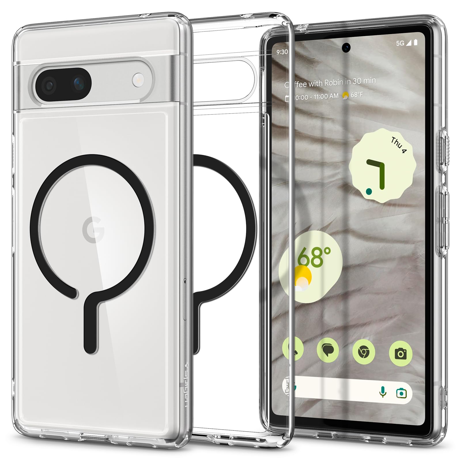 Spigen Pixel 7a P[X magsafe  ςȂ 2d\ ČRMILKi擾 ϏՌ 菝h~ CX[dΉ EgEnCubh^bvO ACS06868 (ubN)