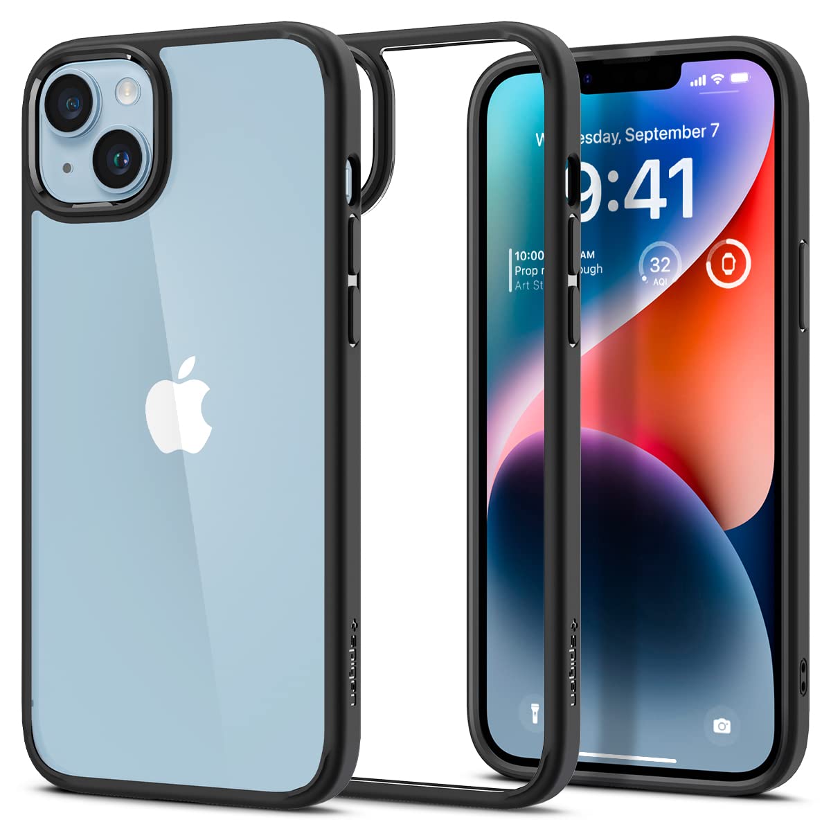 Spigen iPhone14Plus P[X Ռz ϏՌ Xgbvz[t ČRMILKi擾 ςȂ TPU op[P[X 2d\ 菝h~ CX[dΉ EgEnCubh ACS04895 (}bgEubN)