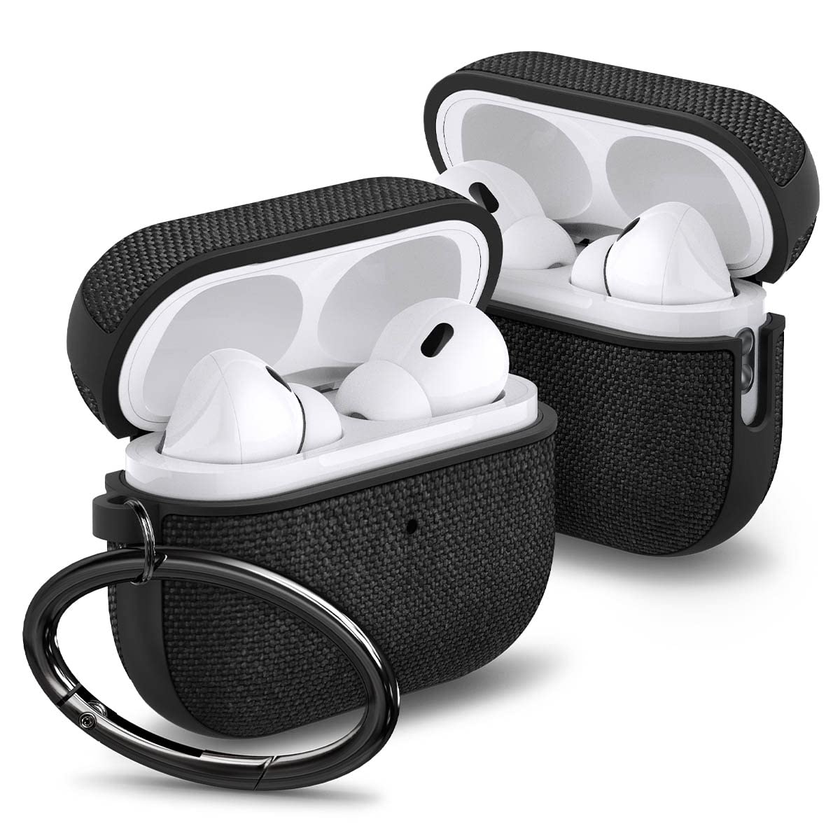 Spigen Airpods Pro2  ե֥å 磻쥹 б ӥ  ߤե դ ׷ ۼ  ɻ Ѿ׷ ACS05483 (֥å)