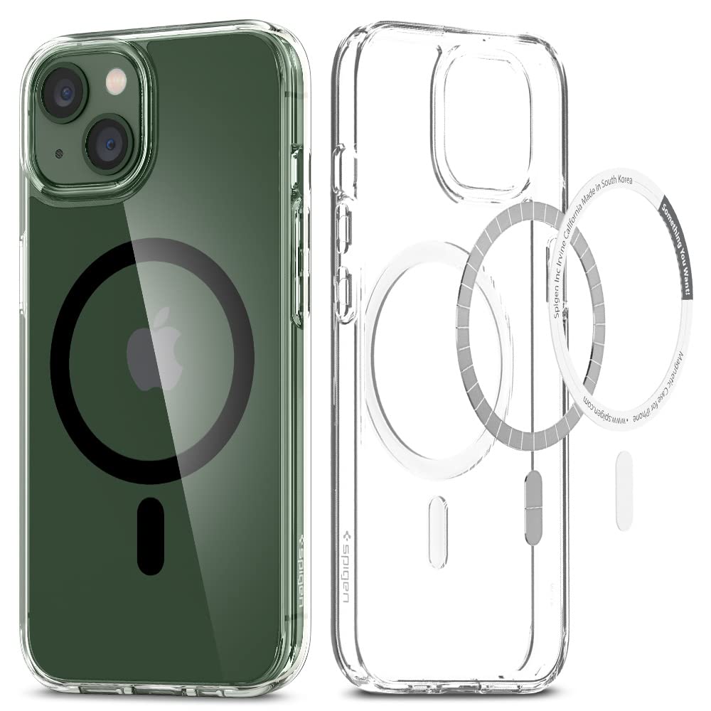 Spigen iPhone13 P[X MagSafeΉ }Olbg 2d\ ČRMILKi擾 ϏՌ 菝h~ }OZ[t KpJo[ ΂ݖ CX[dΉ EgEnCubh }O ACS03529 (ubN)