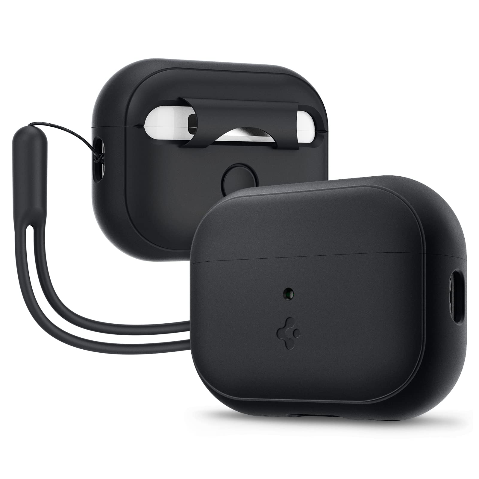 Spigen Airpods Pro2  ȥåդ ꥳ ӥ ץ Ǽ  ɻ ɿ ׷ ۼ 磻쥹 б ꥳ󡦥եå ACS05479 (֥å)