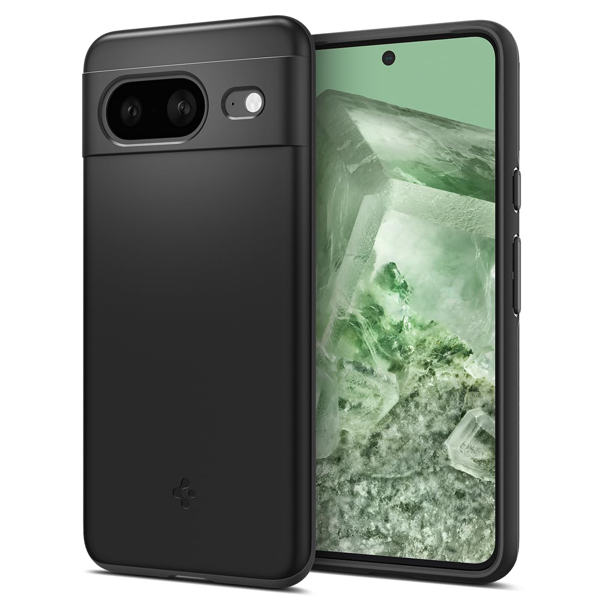 Spigen Google Pixel 8 P[X ɔ Yی C菝h~ ^Jo[ y wh~ Vv }bgdグ CX[dΉ VEtBbg ACS06288 (ubN)