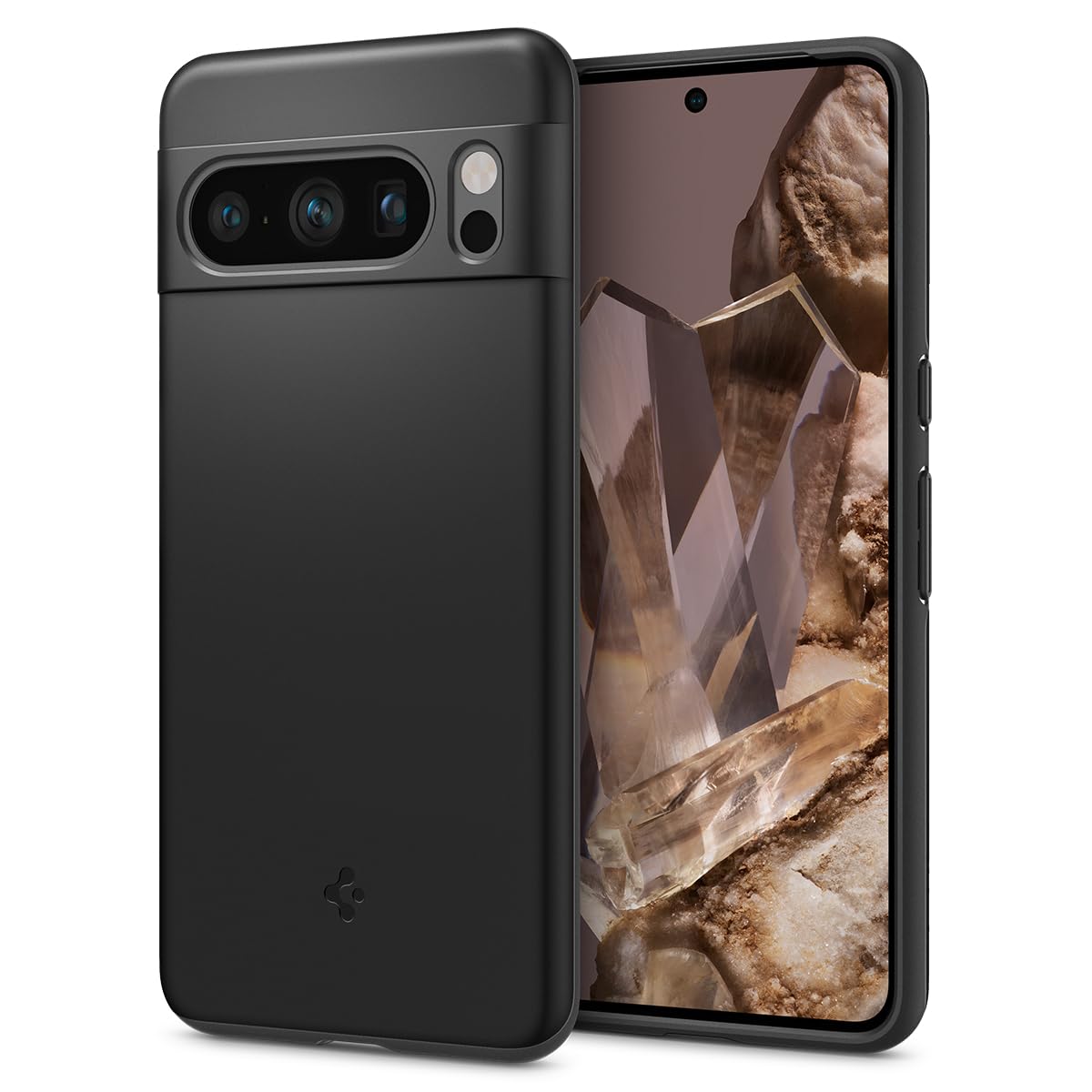 Spigen Google Pixel8 Pro P[X ɔ Yی C菝h~ ^Jo[ y wh~ Vv }bgdグ CX[dΉ VEtBbg ACS06325 (ubN)