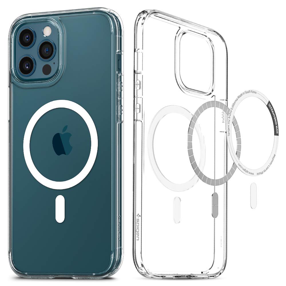 Spigen iPhone12Pro Max P[X MagSafeΉ ϏՌ ČRMILKi擾 }Olbg ϗ} 2d\ 菝h~ }OZ[t KpJo[ CX[dΉ EgEnCubh }O ACS02622 (zCg)