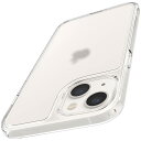 Spigen iPhone13 ケース ストラップホール付き 半透明 マット感 黄変なし 指紋防止 9H 背面強化ガラス 薄型 tpuバンパー 三層構造 重さ31g 米軍MIL規格 耐衝撃 衝撃吸収 四隅滑り止め カメラ保護 ワイヤレス充電対応 クォーツ・ハイブリッド ACS03533 (マット・クリア)