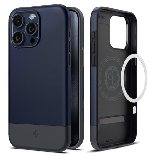 Spigen iPhone 15 Pro Max P[X MagsafeΉ ČRMILKi X^CEA[}[E}OtBbg ACS06612 (~bhiCgECfBS)