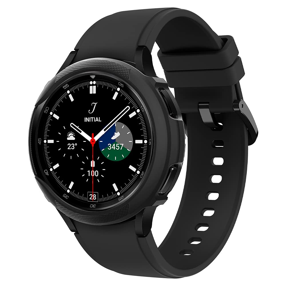 Spigen Galaxy Watch 4 Classic P[X 46mm x[] ̑g \  Ռ z ȈՒE Vv X y یJo[ LbhEGA[ ACS03140 (ubN)