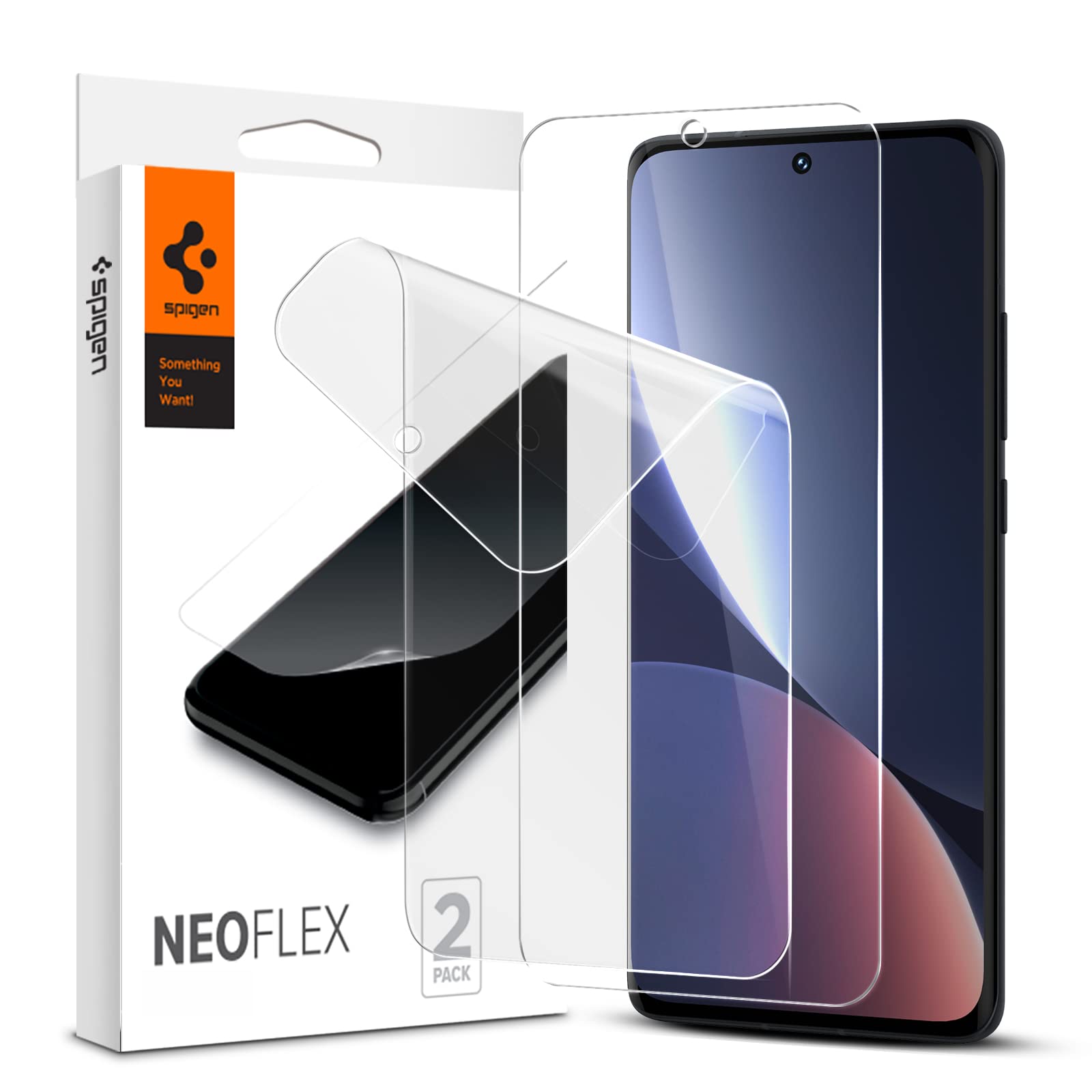 乐天商城 - Spigen NeoFlex フィルム Xiaomi 12 と 12X 用 全面保護 TPU素材 シャオミ 12 と 12X 対応 貼り直しが可能 フルカバー 2枚入