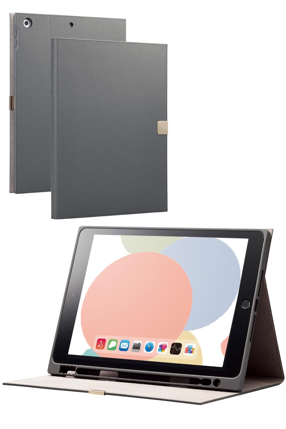 エレコム iPad 第9/8/7世代 iPad 10.2 2019年モデル フラップケース ソフトレザー ...