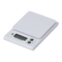 武田コーポレーション クッキング・はかり デジタル キッチンスケール 3kg ホワイト EC-201WH