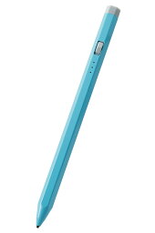エレコム タッチペン スタイラス 鉛筆型 六角 充電式 汎用 磁気吸着 USB-C充電 ペン先交換可能 ペン先付属なし ブルー P-TPACSTEN01BU