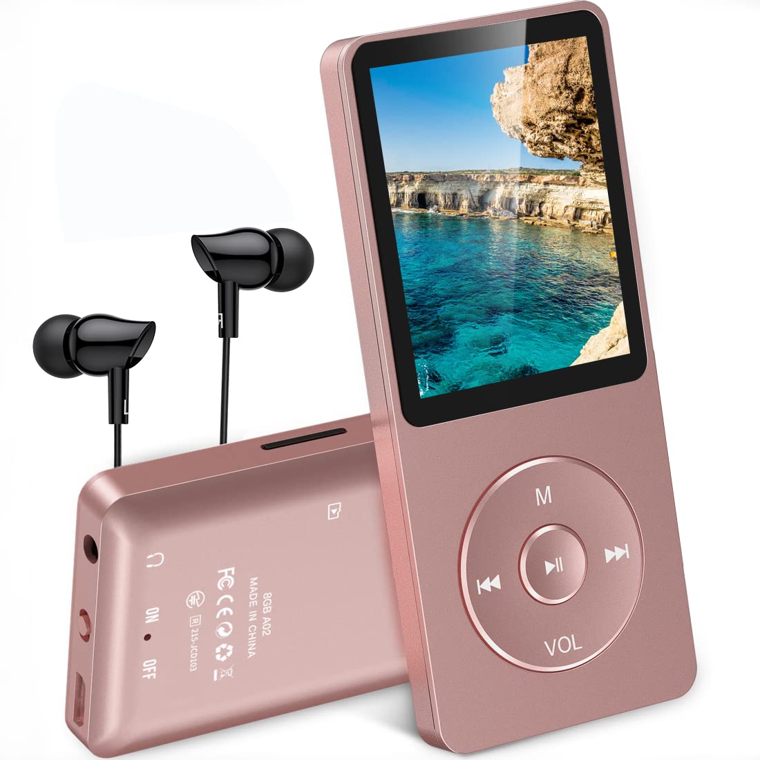 AGPTEK MP3プレーヤー AGPtEK A02 音楽再生なら最大70時間のロスレスサウンドMP3プレーヤー（容量8GB)（ディープブルー）