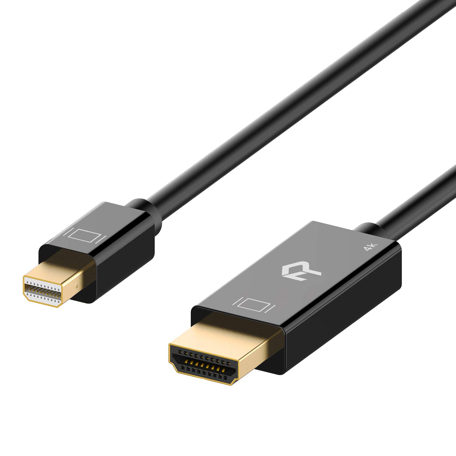 Rankie Thunderbolt Mini DisplayPort – HDMI 変換ケーブル 4K解像度対応 1.8m ブラック