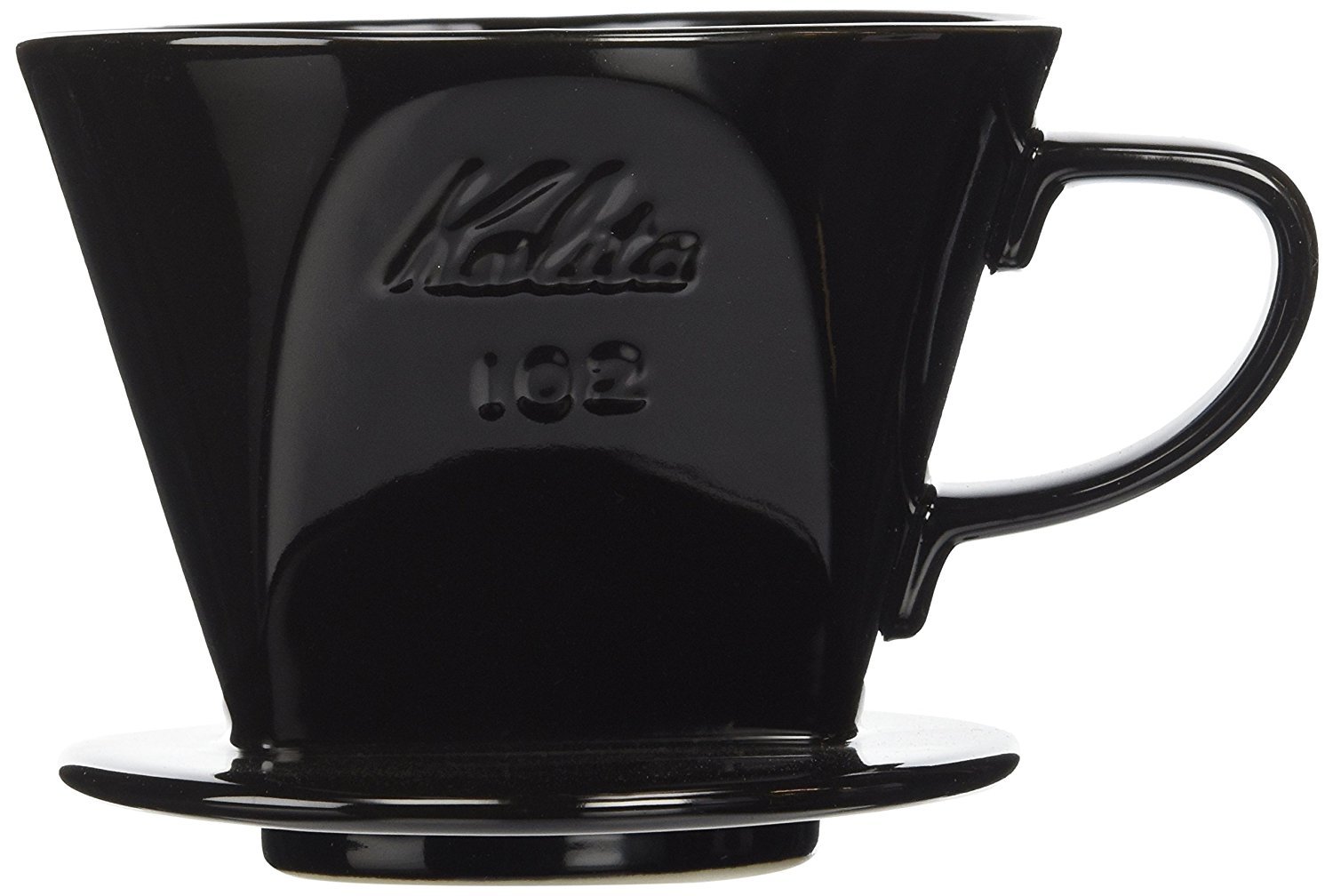 カリタ カリタ Kalita コーヒー ドリッパー 陶器製 2~4人用 ブラック 102-ロト #02005