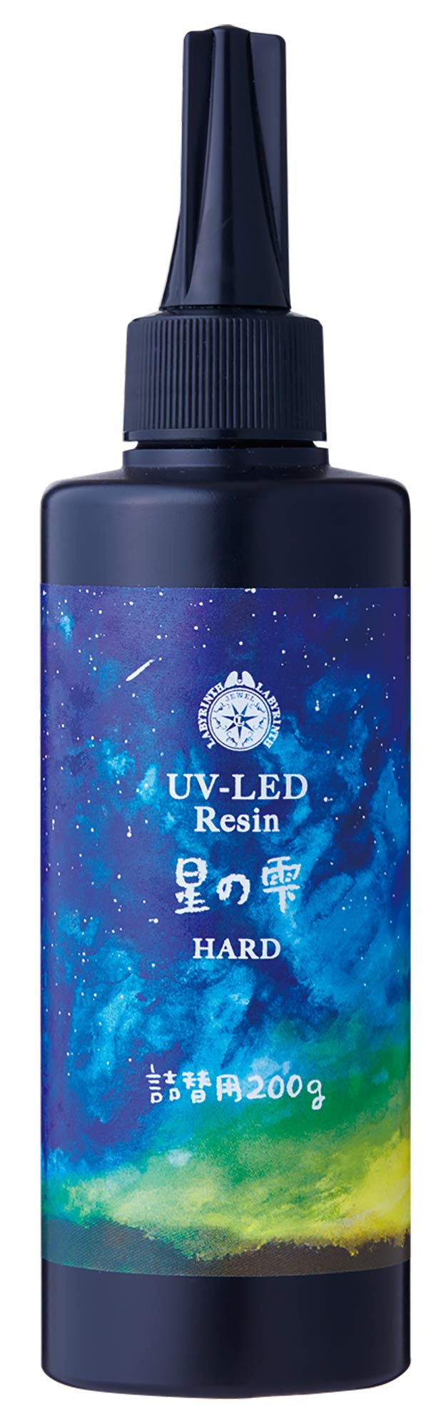 パジコ レジン液 大容量 UV-LEDレジン 星の雫 ハードタイプ 200g 透明 日本製 403241