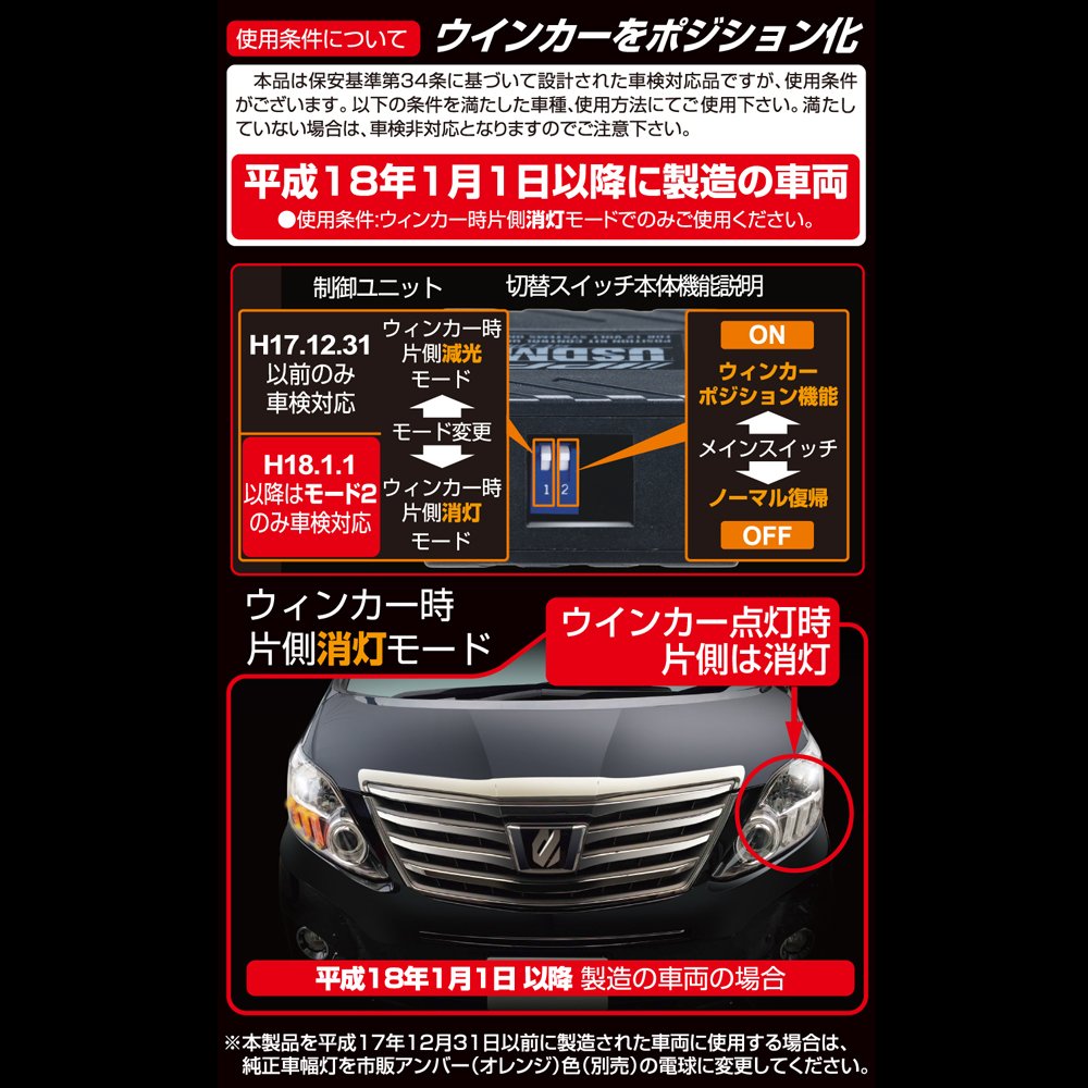 IPF ウィンカーポジションキット X2 LEDウィンカー対応 XW-04