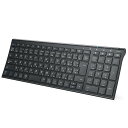 iClever キーボード Bluetooth ワイヤレス キーボード 日本語 JIS配列 3台同時接続可能 テンキー付き 超薄型 キーボード パンタグラフ 静音設計 コンパクト Type-c充電式 無線 フルサイズ ラップトップ パソコン用 スマホ PC iPad用 Windows Mac iOS Androidに対応 ブラックI