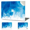 Digi-Tatoo Surface 専用スキンシール カバー ステッカー (Surface Book3 15 インチ用) 全身保護 取り外し可能 傷つき防止および残留物フリー Blue Paint