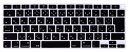 Digi-Tatoo 2021 and 2020 MacBook Air キーボードカバー 13 インチ 柔らかいシリコーン素材A2337/A2179日本語JIS配列 防水 防塵カバー 保護 キースキン 清潔易い (ブラック)