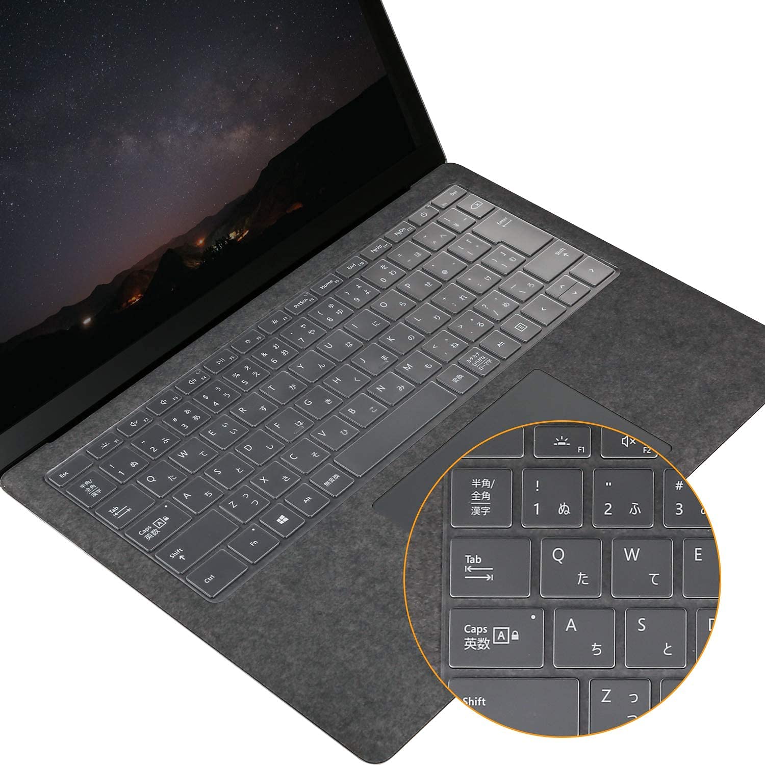 Microsoft Surface laptop 5/Laptop 4/Laptop 3 13.5/15 インチ 専用 キーボードカバー JIS 日本語配列..