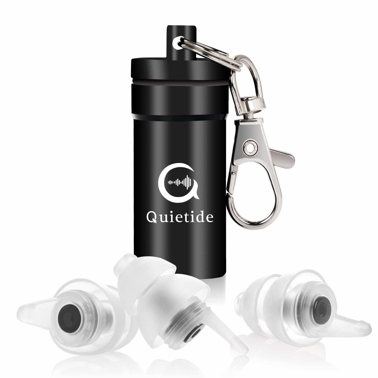 日本人向けの耳栓 Quietide 耳栓 安眠 防音 小さいサイズ フィルター搭載 遮音値32dB 睡眠 飛行機 仕事..